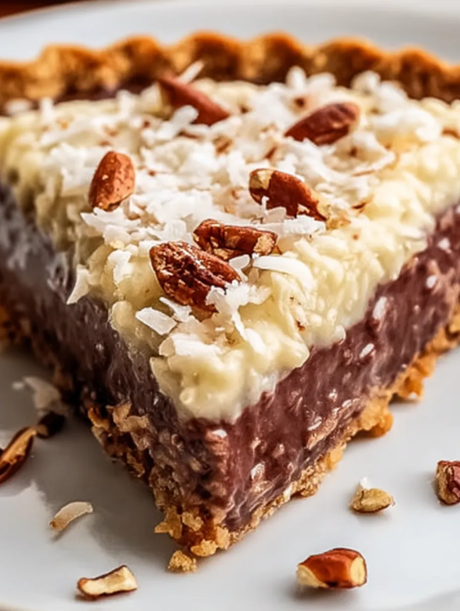 Diabetic-Friendly No-Bake German Chocolate Pie