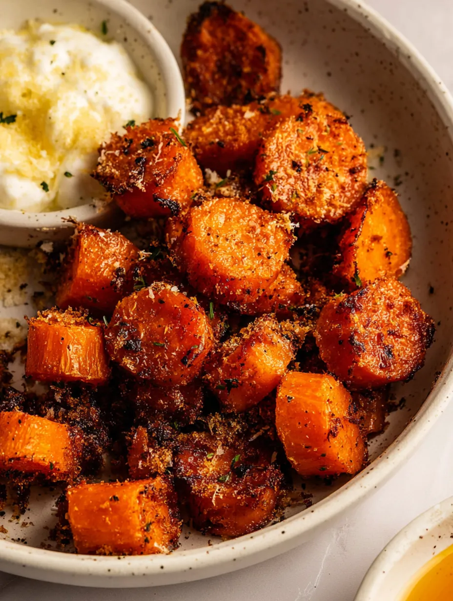 Parmesan Crusted Carrots Recipe