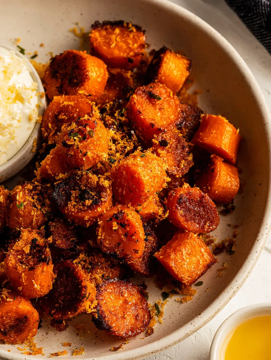 Parmesan Crusted Carrots Recipe