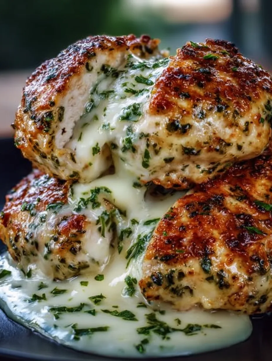 Melted Mozzarella & Ranch Chicken Bombs