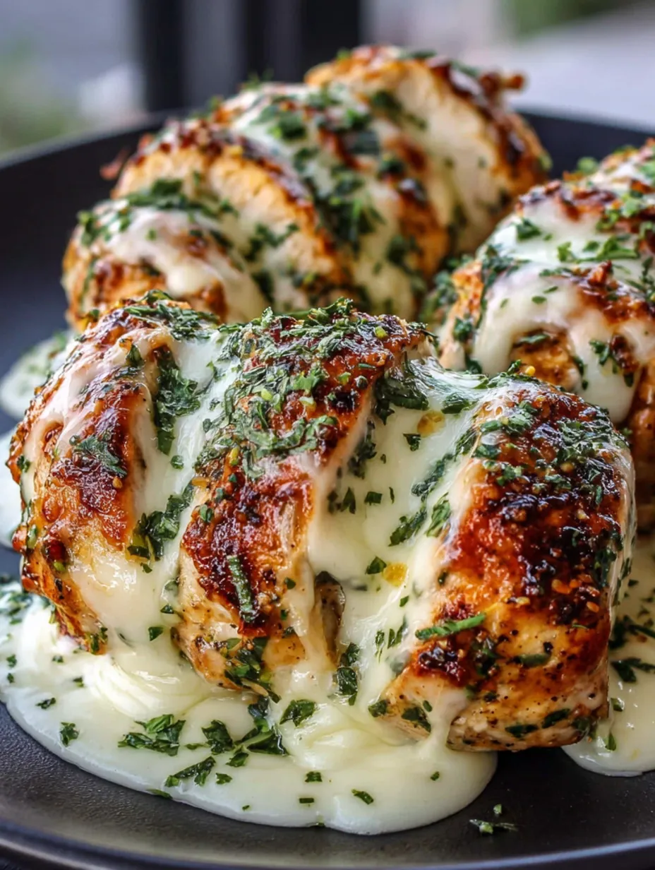 Melted Mozzarella & Ranch Chicken Bombs