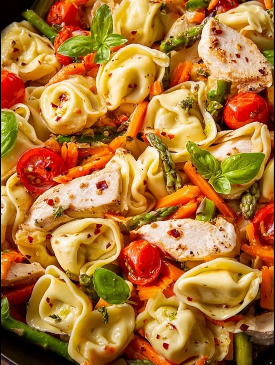 Balsamic Chicken Tortellini Salad