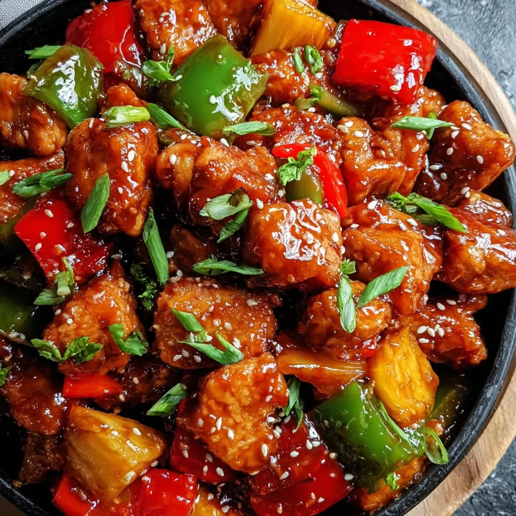 Sheet Pan Sticky Sweet and Sour Chicken Recipe