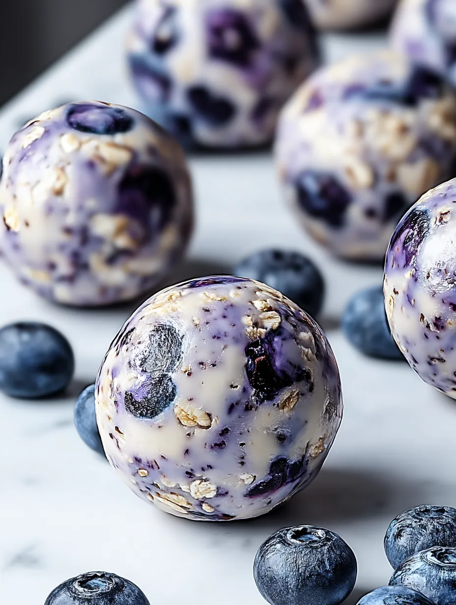 Blueberry Cheesecake Protein Bites