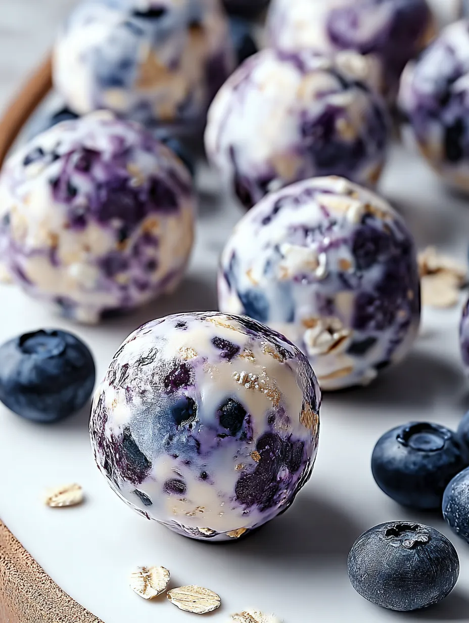Blueberry Cheesecake Protein Bites