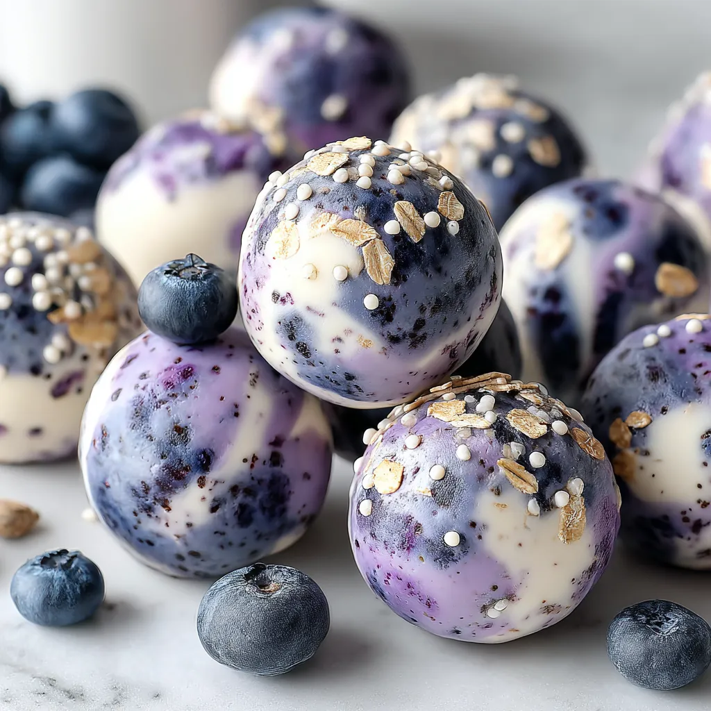 Blueberry Cheesecake Protein Bites