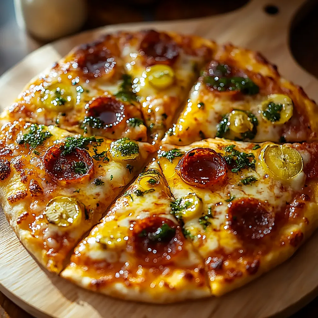 Spicy Honey Flatbread Pizza