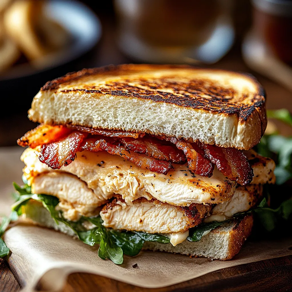 Bacon Ranch Chicken Melt