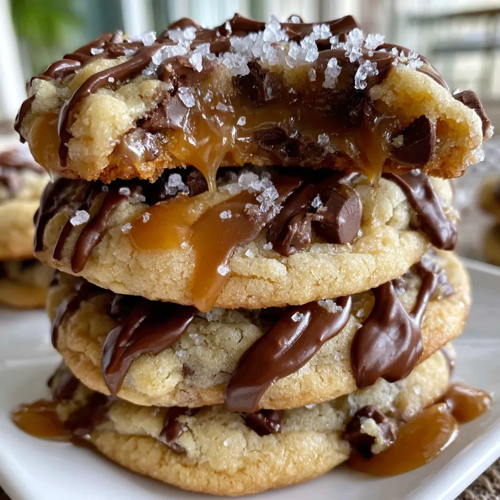 Salted Caramel Chocolate Chip Cookies