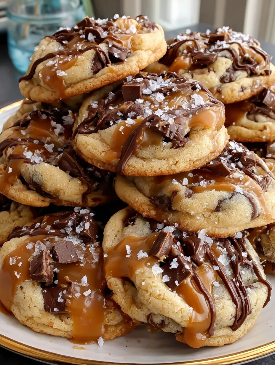 Salted Caramel Chocolate Chip Cookies
