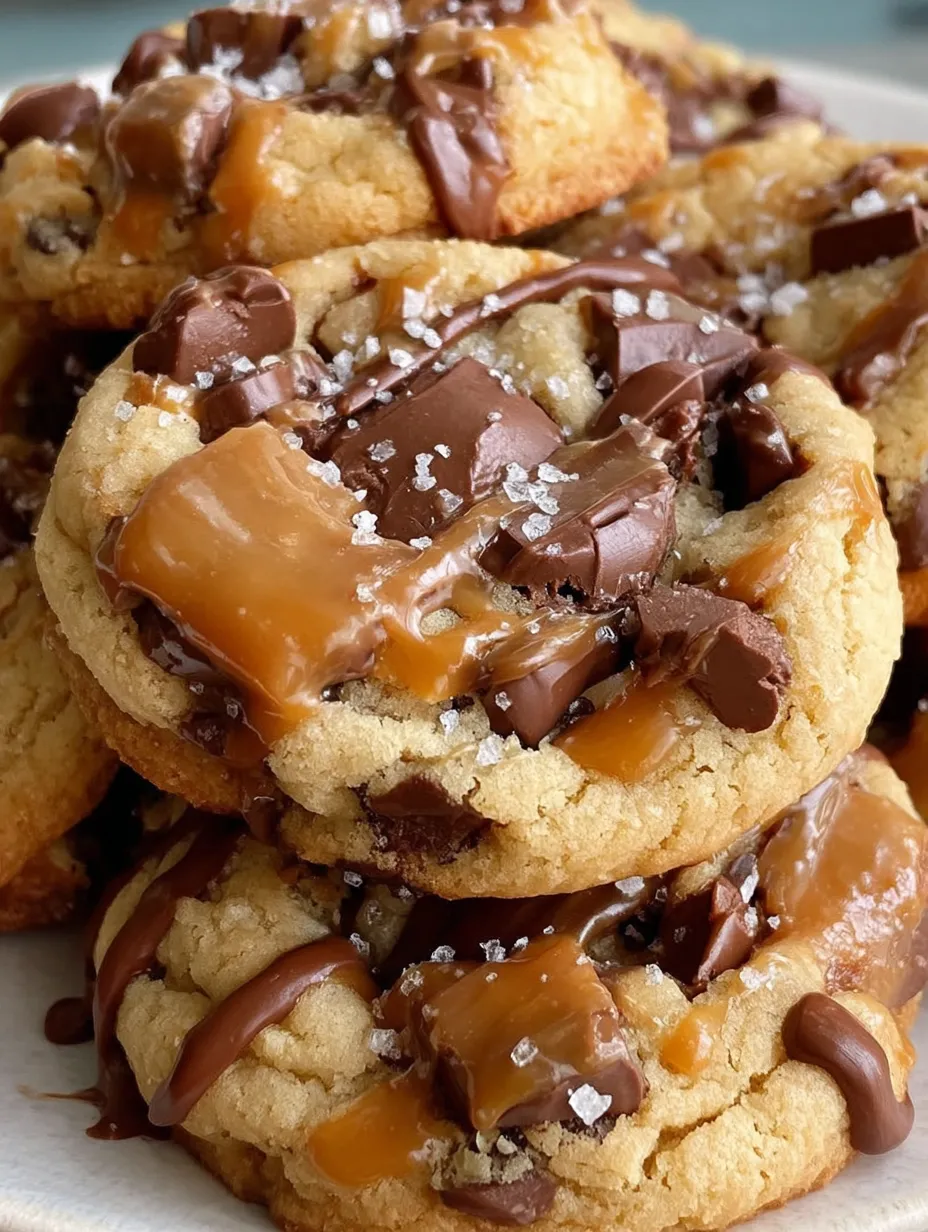 Salted Caramel Chocolate Chip Cookies