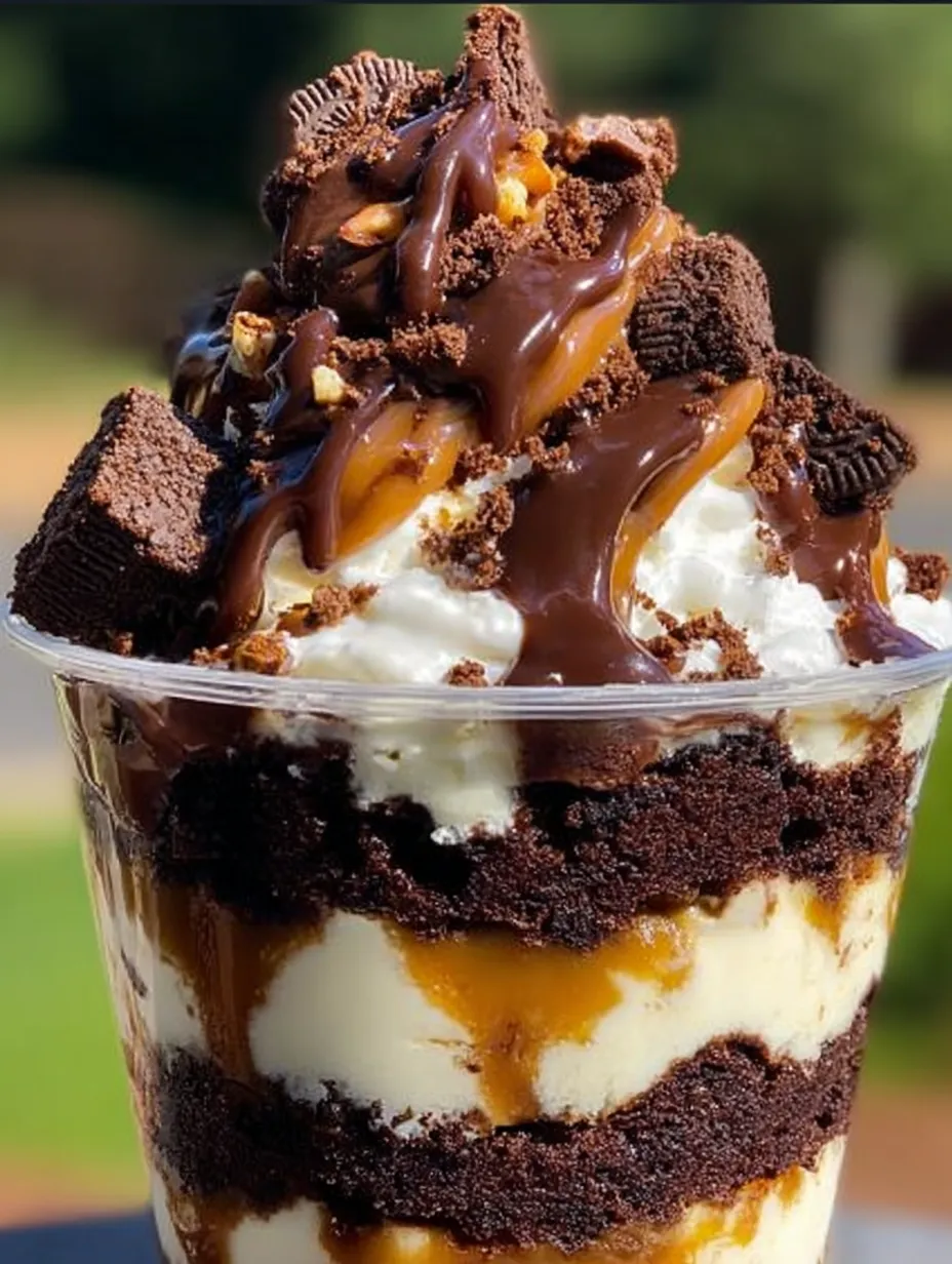 Loaded Brownie Cheesecake Cup Recipe
