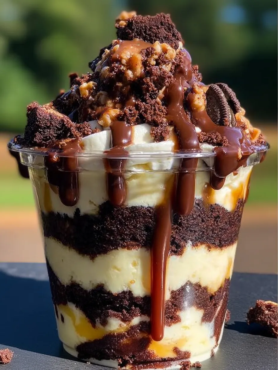 Loaded Brownie Cheesecake Cup Recipe