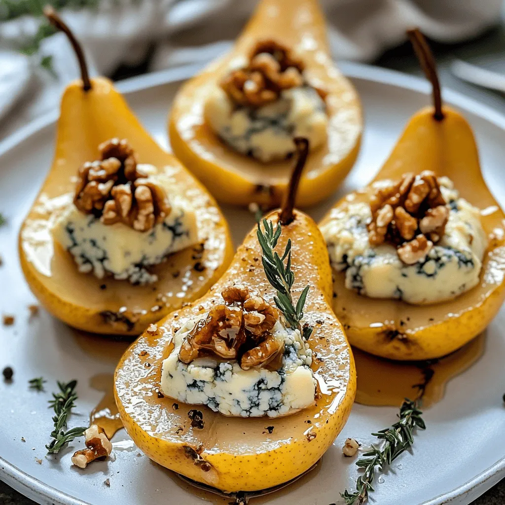 Blue Cheese Stuffed Pears