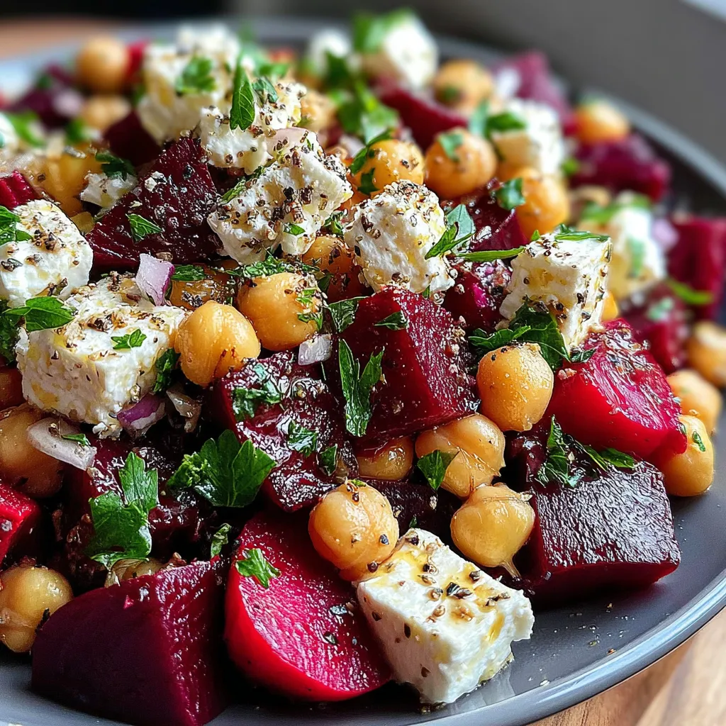 Chickpea, Beet and Feta Salad