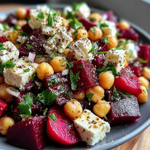 Chickpea, Beet and Feta Salad