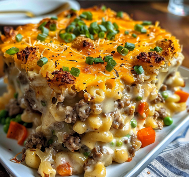 A plate of food with a lot of cheese and vegetables.