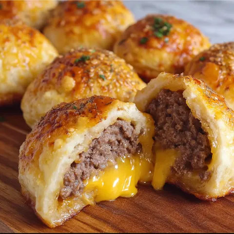 A plate of meat filled pastries.