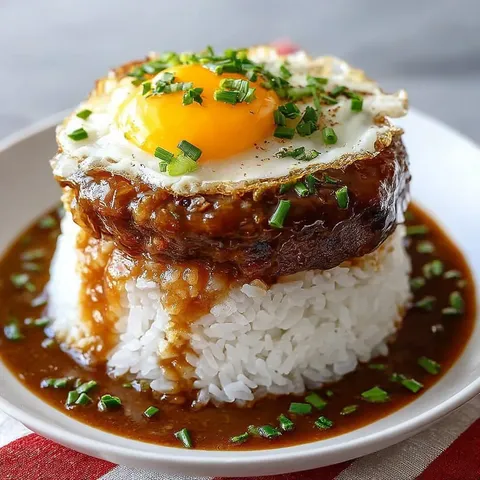 Loco Moco Hawaiian Lunch