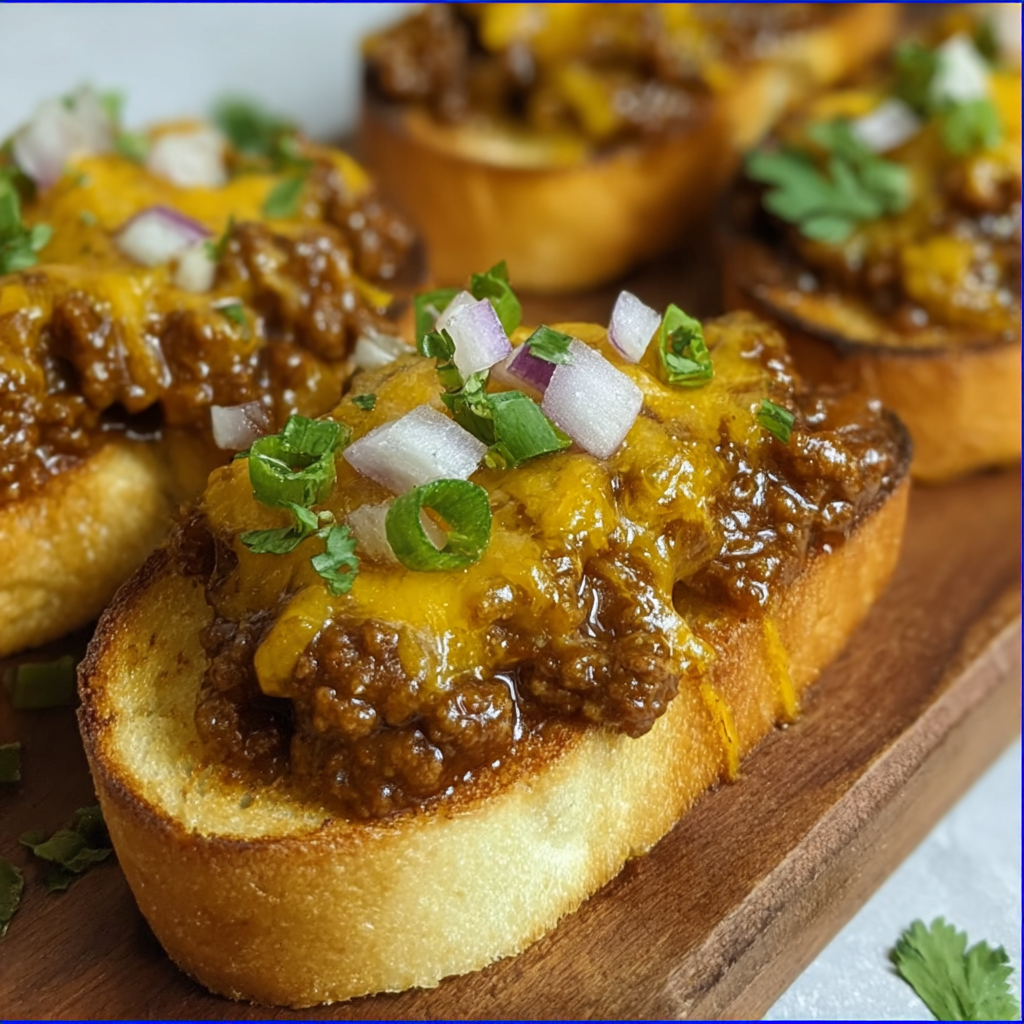 A plate of chili cheese dogs.