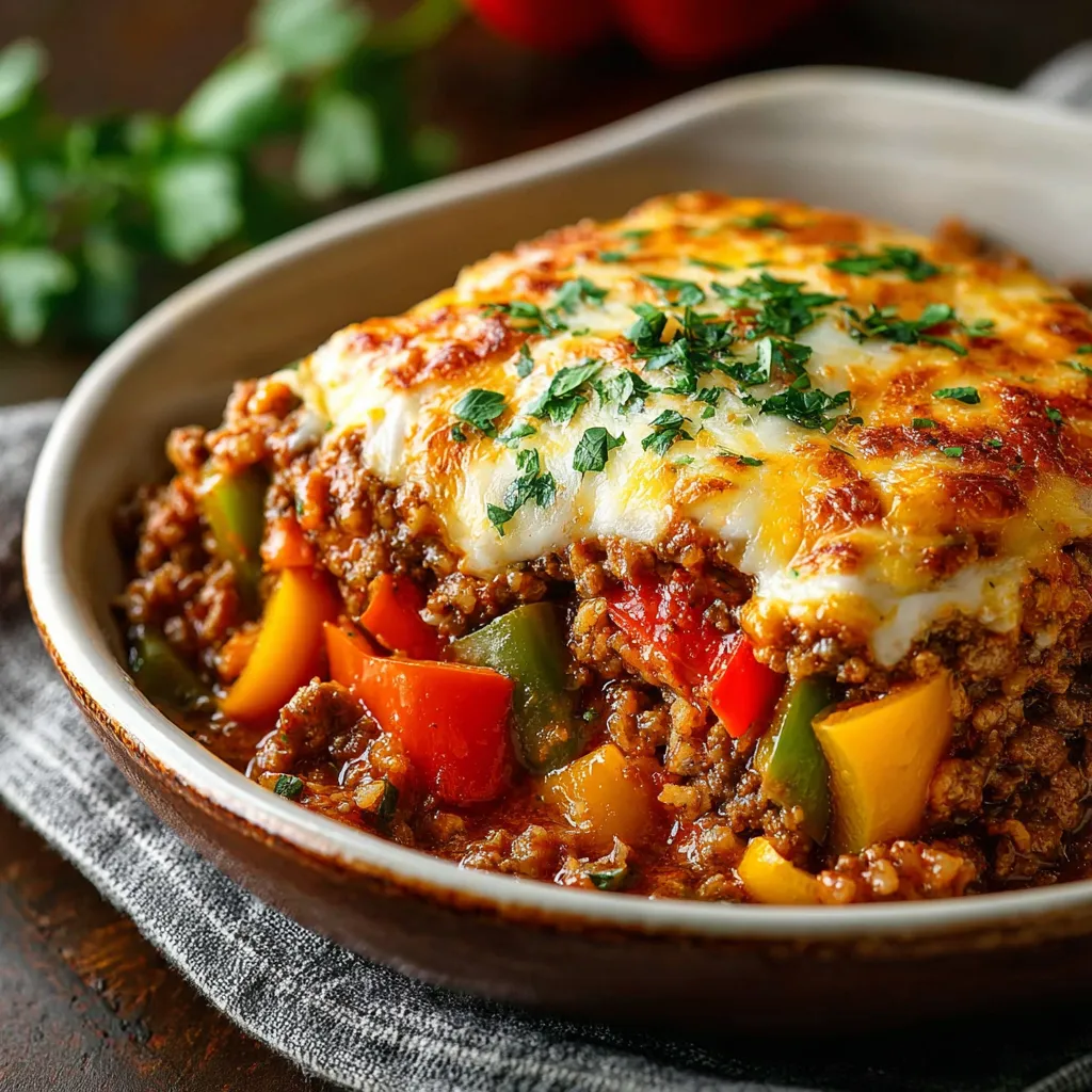Stuffed Pepper Casserole Beef
