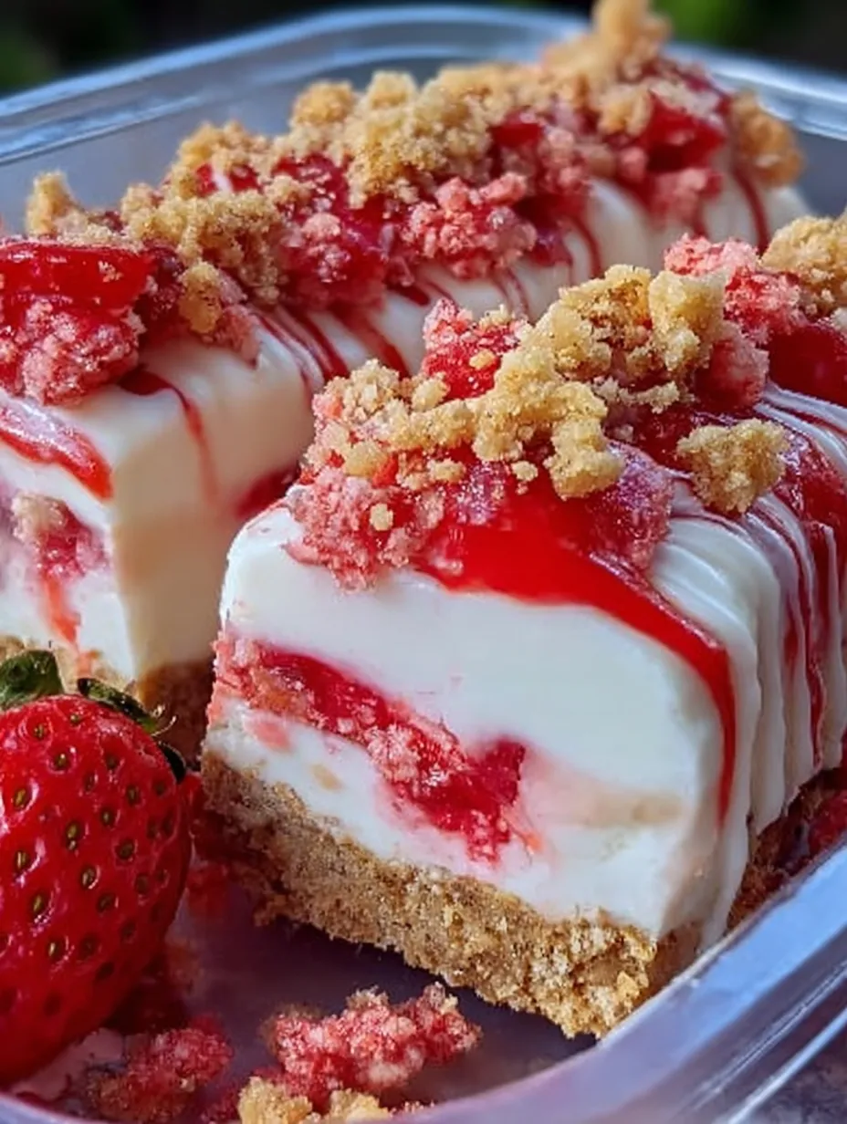 Strawberry Crunch Cheesecake Chunks