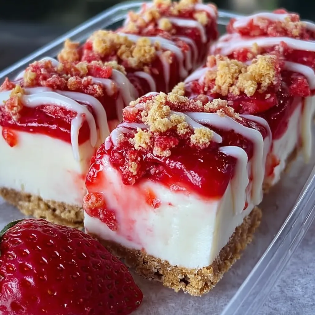 Strawberry Crunch Cheesecake Chunks