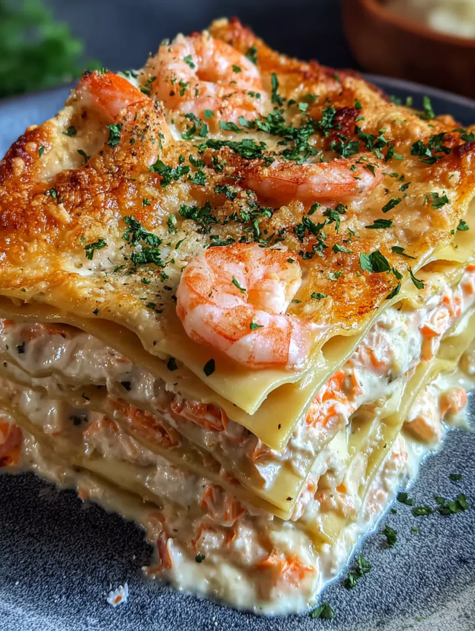 Seafood Lasagna Shrimp Crab