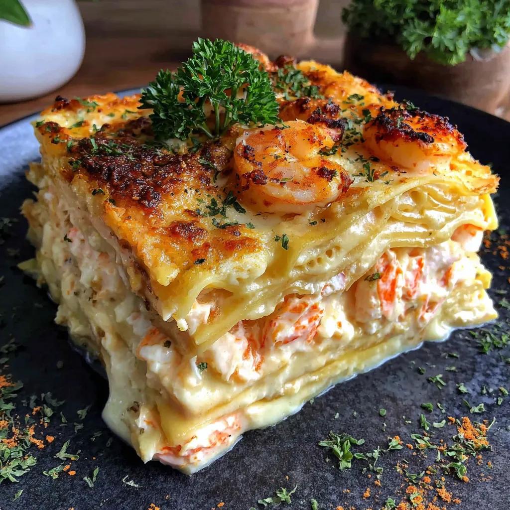 Seafood Lasagna Shrimp Crab