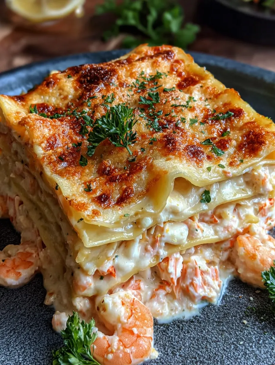 Seafood Lasagna Shrimp Crab