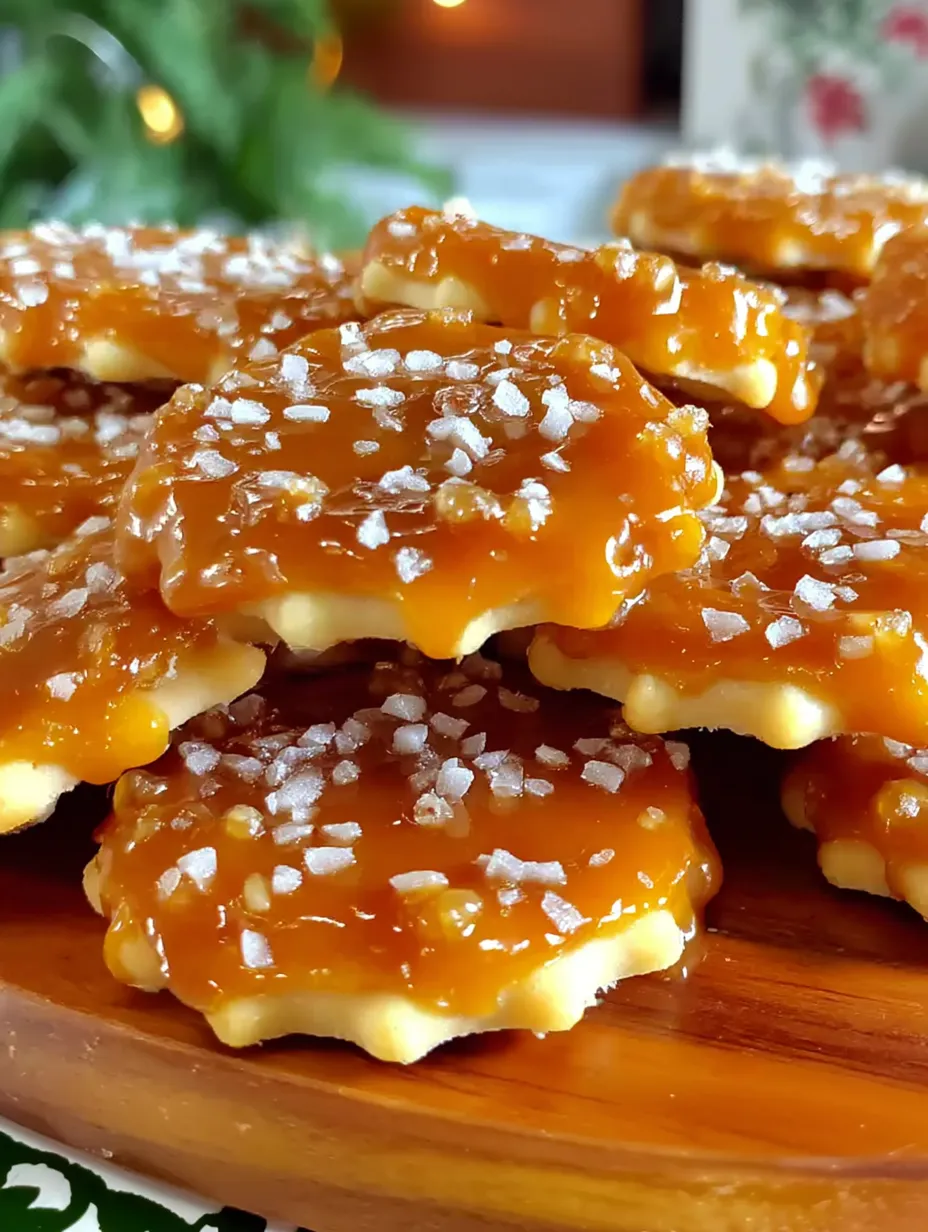 Salted Caramel Cracker Bites