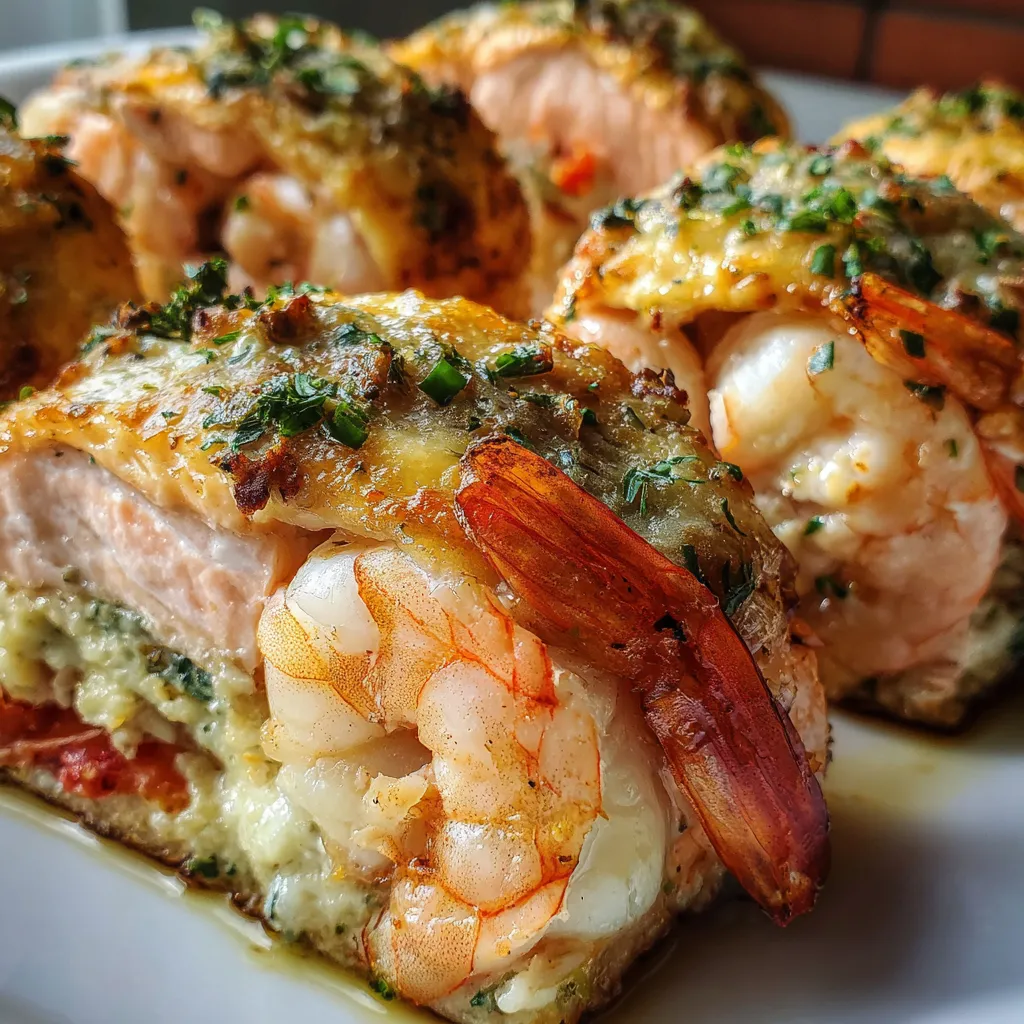 A plate of food with shrimp and sauce.