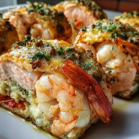 A plate of food with shrimp and sauce.