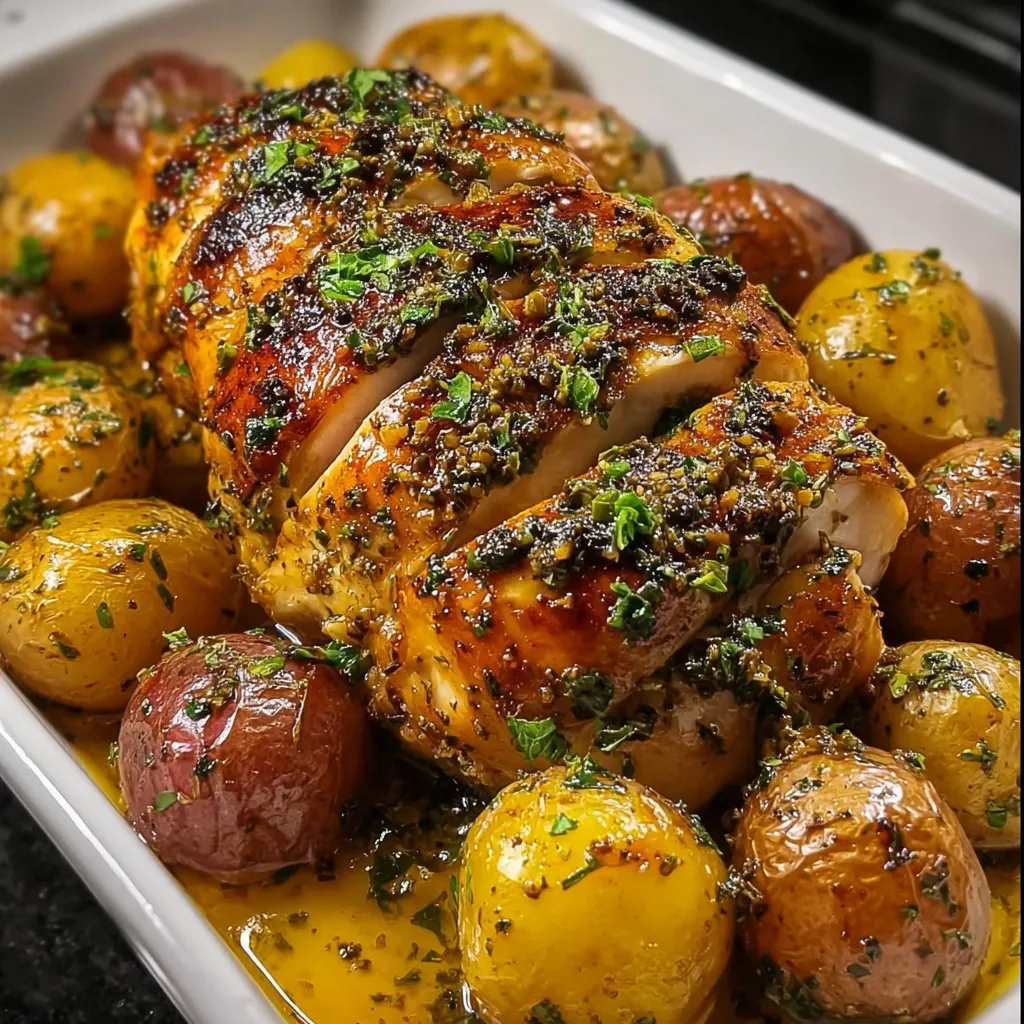 A plate of food with potatoes and meat.