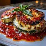 A plate of food with a sauce on it.