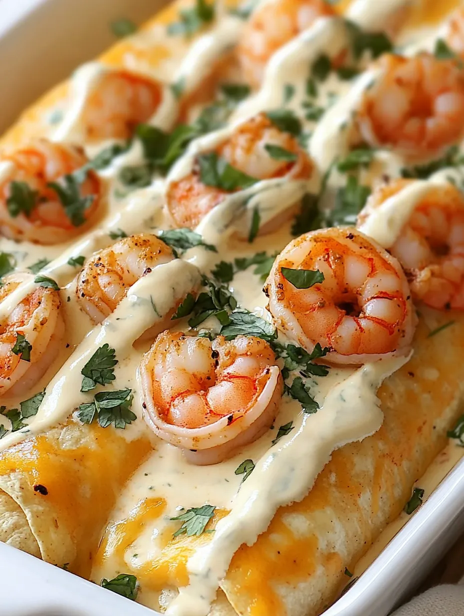 A dish with shrimp and sauce.