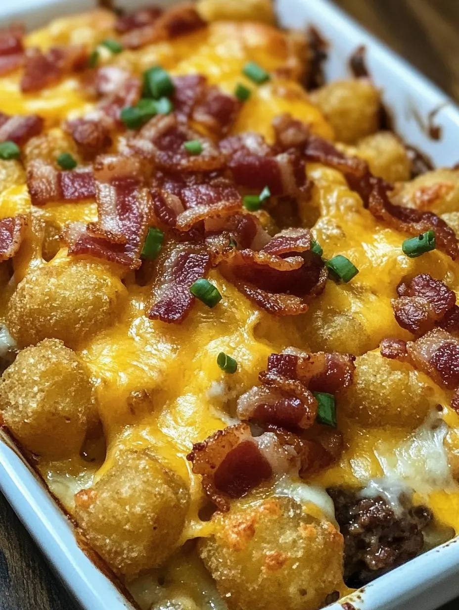 A dish of bacon and cheese.