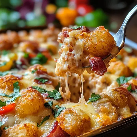 A fork is in a bowl of food.