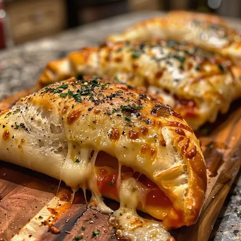 A pizza with cheese and tomato sauce.