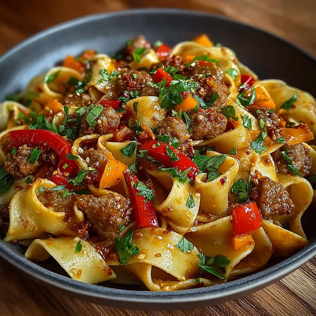 Italian Drunken Noodles Pasta