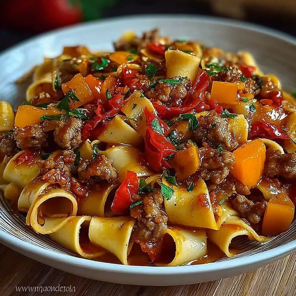 Italian Drunken Noodles Pasta