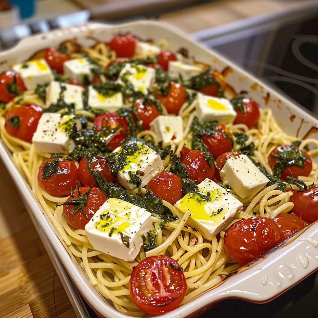 A dish of pasta with tomatoes and cheese.