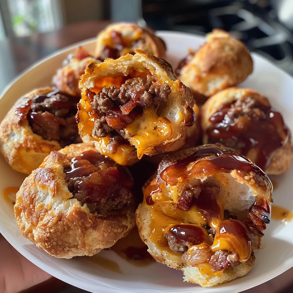 A plate of meat filled pastries.