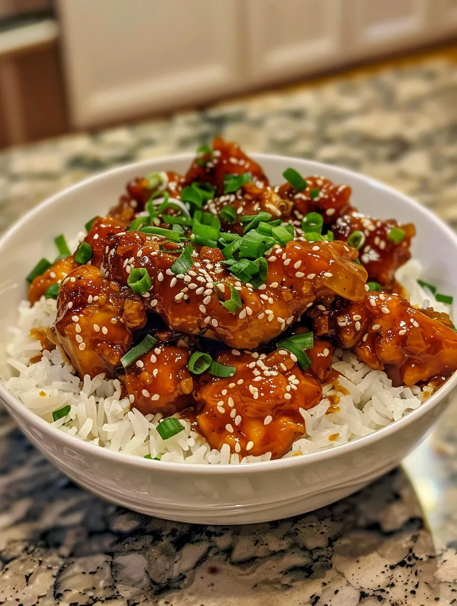 A bowl of chicken with rice.