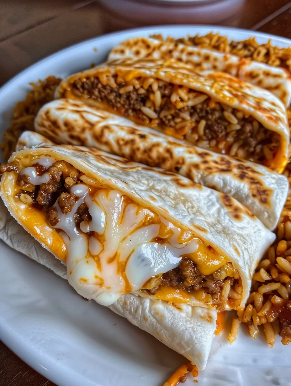 A plate of food with rice and meat.