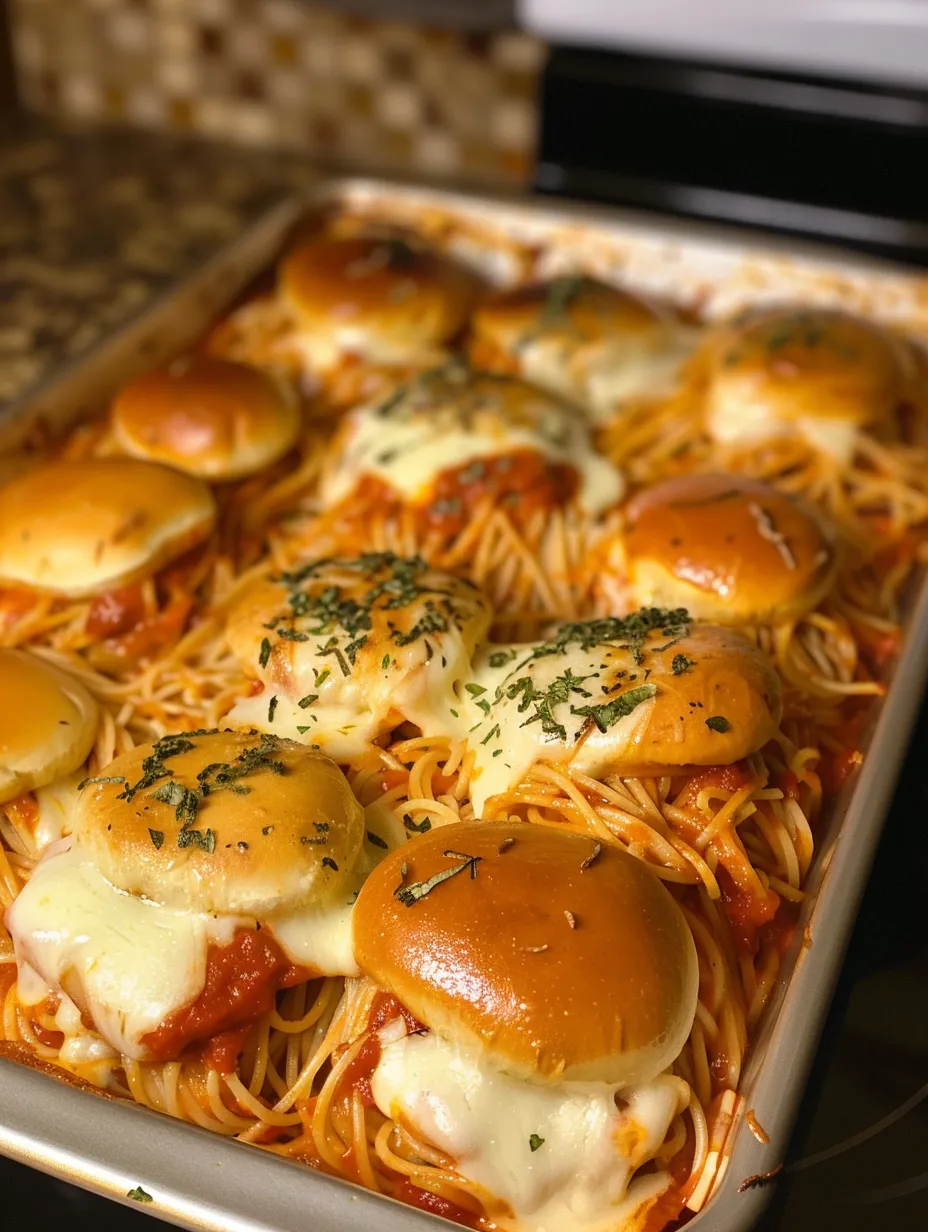 A pan of food with a variety of foods.