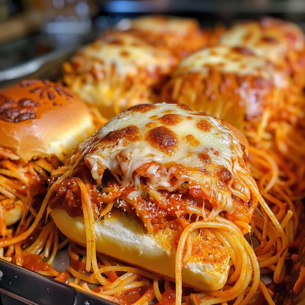 A plate of food with spaghetti and meatballs.