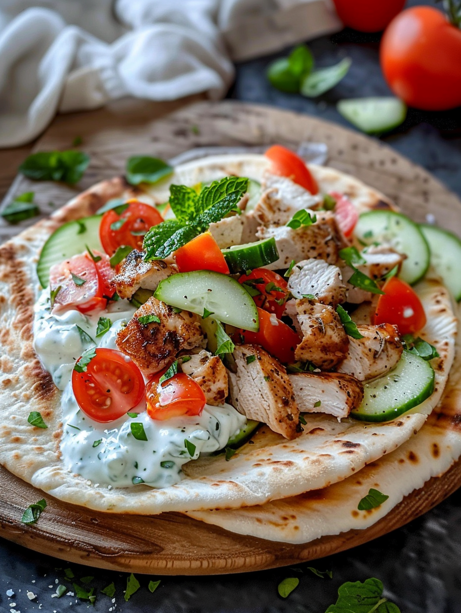 A plate of food with a variety of vegetables and meat.