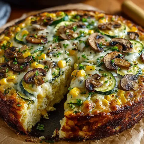 Sweet Corn Zucchini Pie