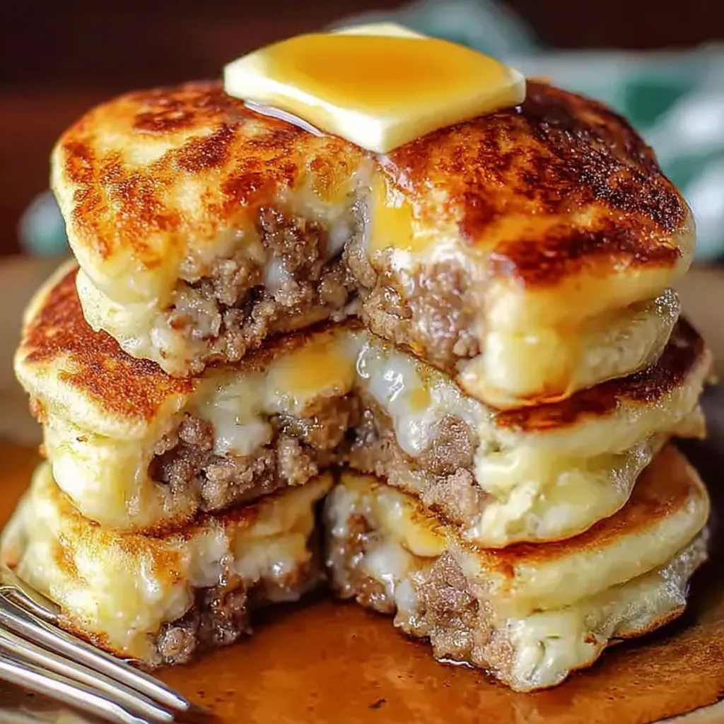 Sausage Dipped Pancakes